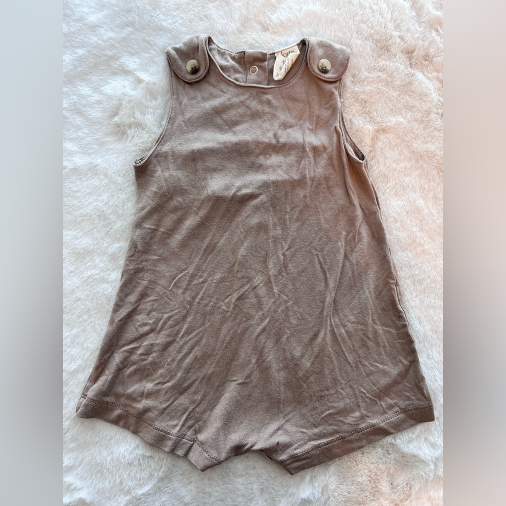 Kate Quinn Bamboo Collection Jumpsuit in Brown Size 3-6 Months